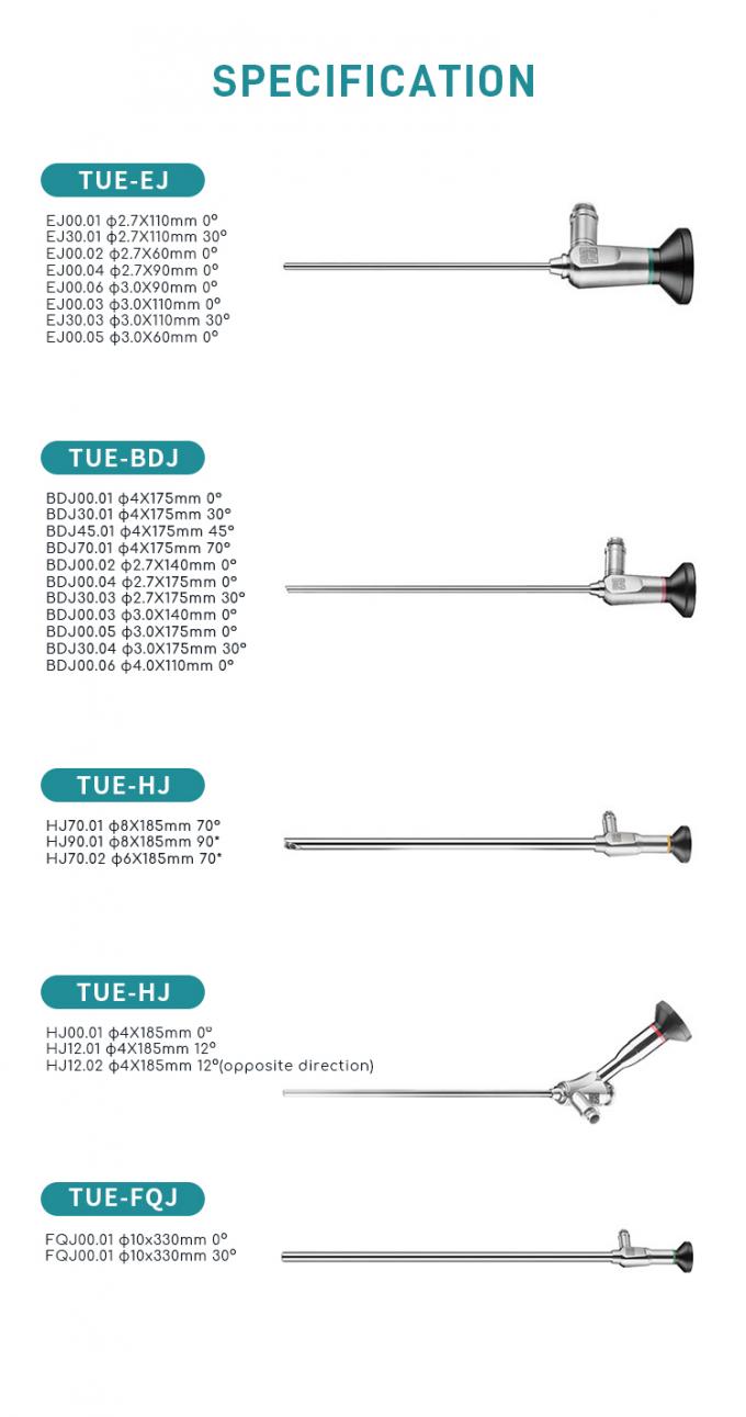 10 X 330mm 2.9 X 302 30 βαθμών Οπτικό Ακατασταλτικό Ενδοσκόπιο Λαπαροσκοπικό Λινσάκι Για Λαπαροσκόπηση Ιστεροσκόπηση 2