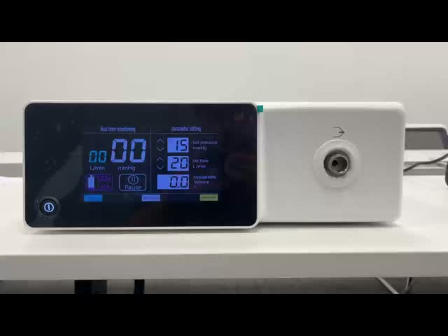 Φαρμακευτικό απευθείας CO2 εισπνευστήρα με ενσωματωμένη θέρμανση και υψηλή ροή 40L/min για Λαπαροσκοπική Χειρουργική με 7 ιντσών χρωματική οθόνη αφής